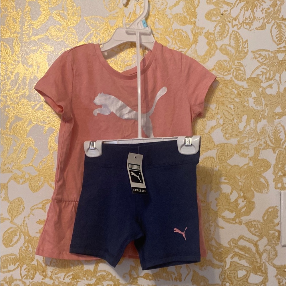 Puma Pink and Blue Kids Outfit